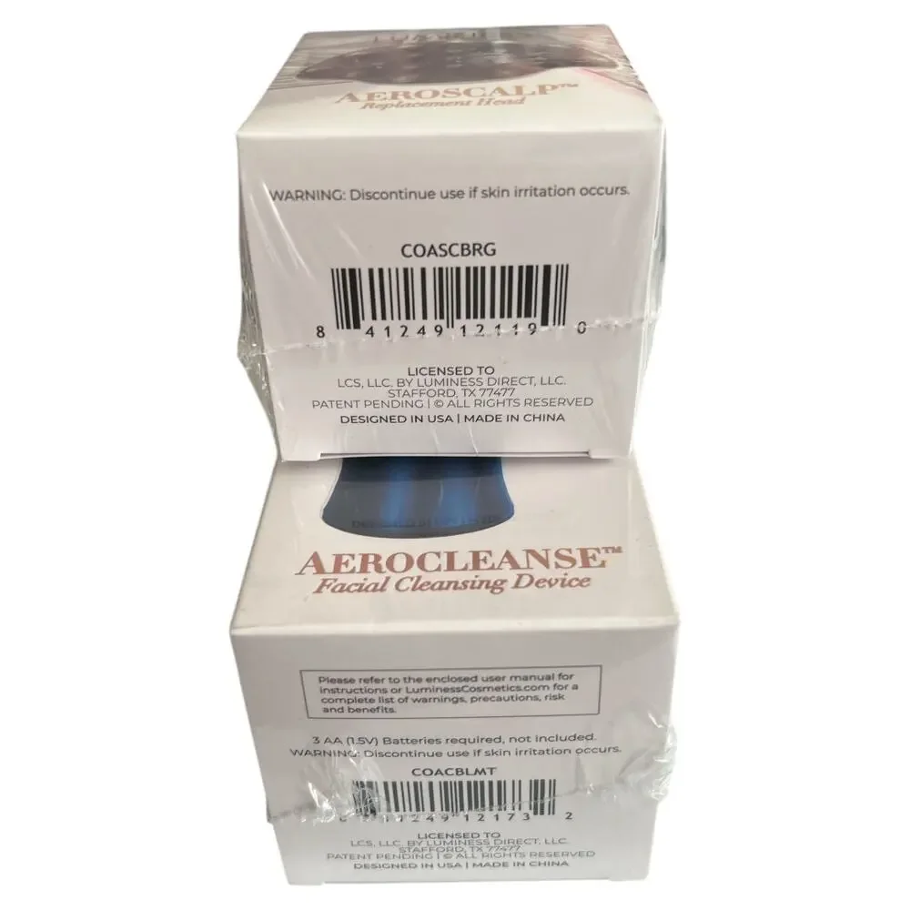 Luminess Aerocleanse Facial Cleansing Device with Scalp Cleansing Brush